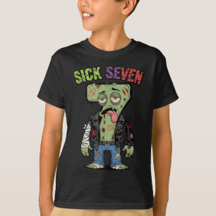 Camiseta 67 Zumbi Divertido Seis Sete Humor Meme Brainrot D
