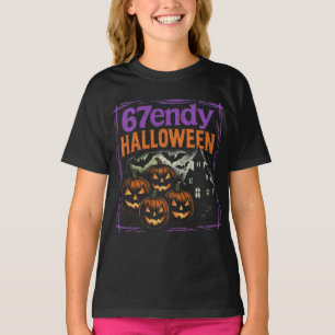 Camiseta 67endy Halloween Bootleg Retro Spooky Design