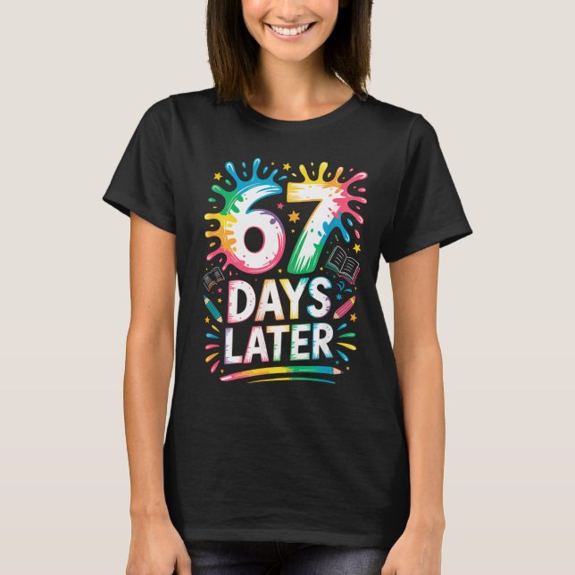 Camiseta 67th Day Of School 67 Meme Teacher Student 67 Days (Frente)