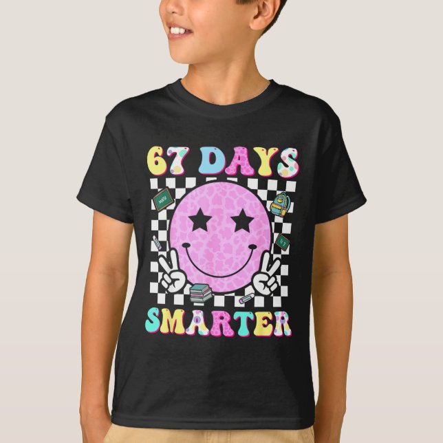 Camiseta 67th Day Of School Shirt 67 Days Smarter Teacher B (Frente)