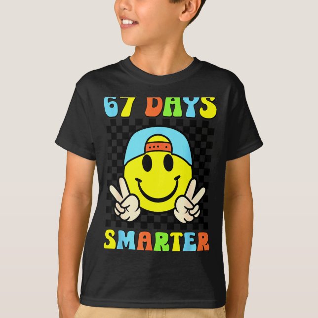Camiseta 67th Day Of School Shirt 67 Days Smarter Teacher B (Frente)