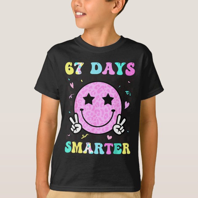 Camiseta 67th Day Of School Shirt 67 Days Smarter Teacher G (Frente)