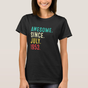 Camiseta 68º aniversário 68 anos Vintage Incrível desde J