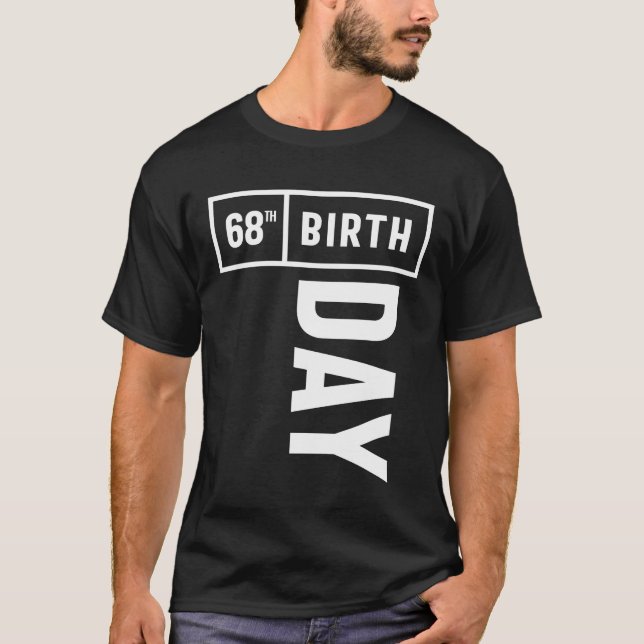 Camiseta 68 anos - 68º aniversário - Presente engraçado (Frente)