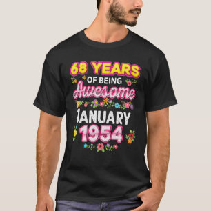 Camiseta 68 Anos De Esforço Desde Janeiro De 1954