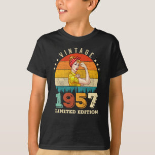 Camiseta 68 anos de idade no domingo de 1957 Vintage 68º an