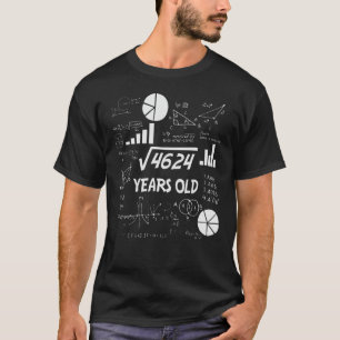 Camiseta 68 Years Old Bday Math Teacher 68th Birthday Gift