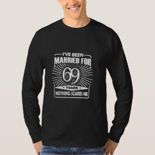 Camiseta 69º aniversário de casamento Casal engraçado casad
