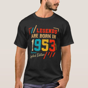 Camiseta 69º Aniversário Nascer De Legendas Em Maio De 1953