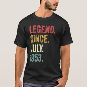 Camiseta 69. º aniversário 69 anos Legenda desde julho de 1