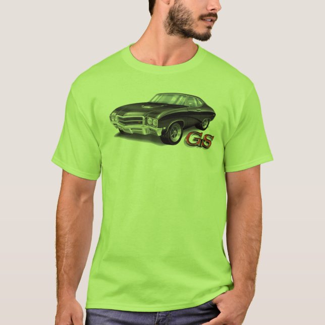 Camiseta 69 Buick GS no preto (Frente)
