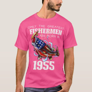 Camiseta 69.O Aniversário De 1955 Pesca De Bassos Pescadore