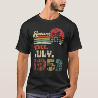 Camiseta 69 Year Old Awesome Since July 1953 69th Birthday