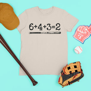 Camiseta 6+4+3=2 Número de Base de Dupla Jogada Engraçado
