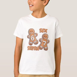 Camiseta 6 7 67 Biscoitos de Natal de Gengibre Divertidos S