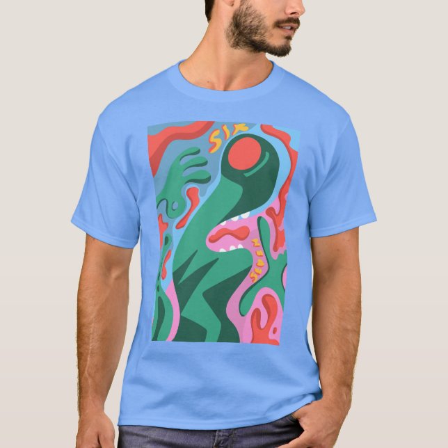Camiseta 6 7 alienígena marciano (Frente)