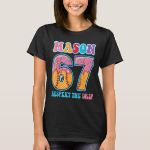 Camiseta 6 7 Mason Beisebol Drip Número 67 Jogador Ou 67º N