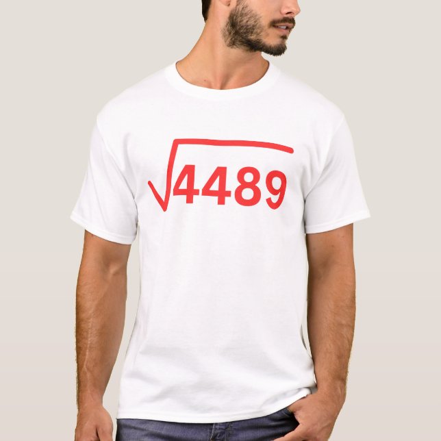 Camiseta 6 7 meme 4489 matemática engraçada (Frente)