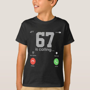 Camiseta 6 7 Meme Crianças Seis Sete Juventude Divertido 6