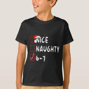 Camiseta 6-7 Meme Legal Travesso 67 Natal Divertido Gráfico