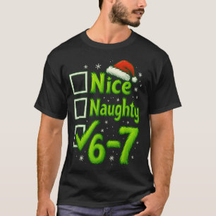 Camiseta 6-7 Meme Legal Travesso 67 Natal Rotação Cerebral
