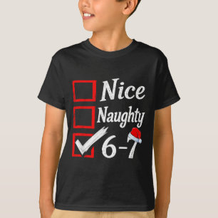 Camiseta 6-7 Meme Legal Travesso 67 Natal Rotação Cerebral