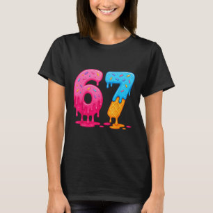 Camiseta 6 7 Meme Seis Sete Sorvete Drip