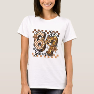 Camiseta 6-7 Mês da História Negra Seis Sete Meme Engraçado