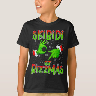 Camiseta 6 7 Natal Skibidi Rizzmas 67 Meme Gen Alpha Sl
