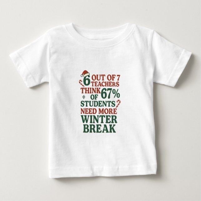 Camiseta 6 7 Professor Seis Sete 67 Papai Noel Gen Alpha  (Frente)