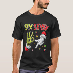 Camiseta 6 7 Seis Sete Mão Geração Z Alpha Meme Gíria Natal