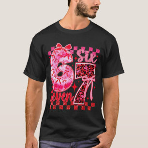 Camiseta 6 7 Seis Sete Meme Coquette Arco Leopardo Coração