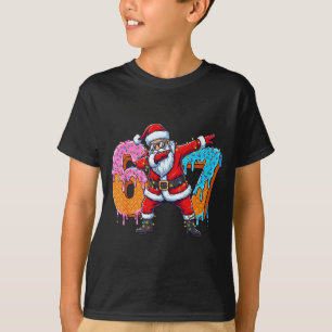 Camiseta 6 7 Sorvete Gotejamento Papai Noel Seis Sete Meme