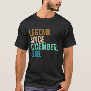 Camiseta 6 Aniversário De 6 Anos Legenda Desde 20 De Dezemb