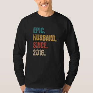 Camiseta 6 Aniversário De Casamento Para Ele Marido Épico D