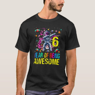 Camiseta 6 Aniversário De Ser Astronauta Espetacular  
