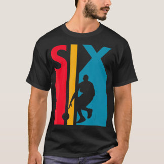 Camiseta 6 Aniversário Presente Seis Vintage Basbasquetebol