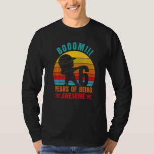 Camiseta 6 Anos Sendo Incrível Dabbing Birthday Boys Co