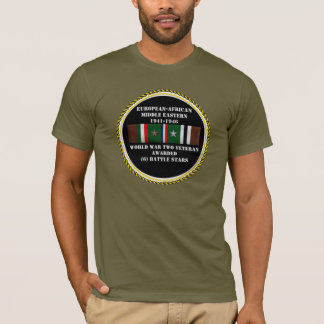 Camiseta 6 BATTLE STARS WWII Veteran
