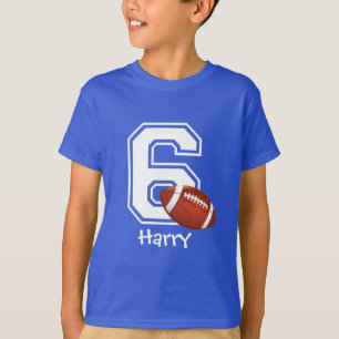 Camiseta 6 Birthday boy Football personalizado- 2