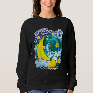 Camiseta 6 Birthday Boy Seis Anos Espaço Astronauta