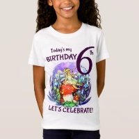 6 Birthday Bubble Fairy e Mushroom Motif