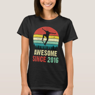 Camiseta 6 Birthday Skateboard 6 Anos Espetacular Desde