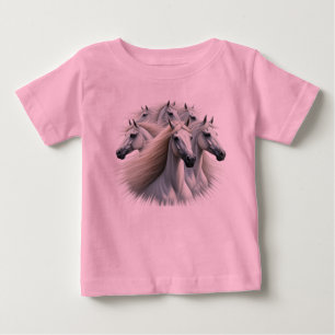 Camiseta 6 cavalos brancos