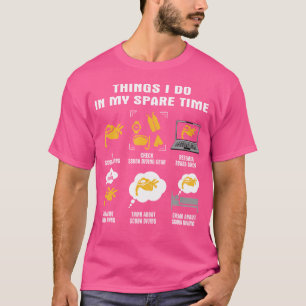 Camiseta 6 Coisas Que Eu Faço Em Meu Tempo Livre Scuba Merg