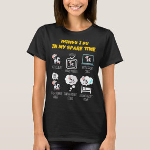 Camiseta 6 Coisas que Faço no Meu Tempo Livre Fazendeiro Va