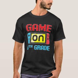Camiseta 6 De Volta Para O Ensino Engraçado Sexto Graduado
