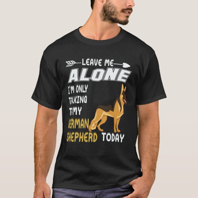 Camiseta 6 Deixe-me em paz Estou apenas conversando com meu (Frente)