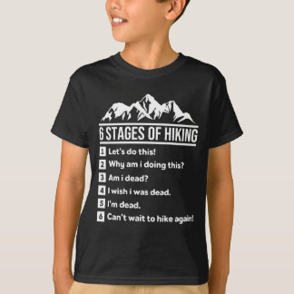 Camiseta 6 estágios de caminhada