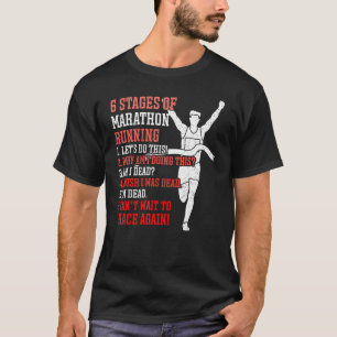 Camiseta 6 Etapas da Corrida de Maratona para Corredores 2